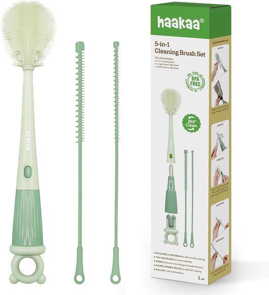 Haakaa 5-in-1 Cleaning Brush Set