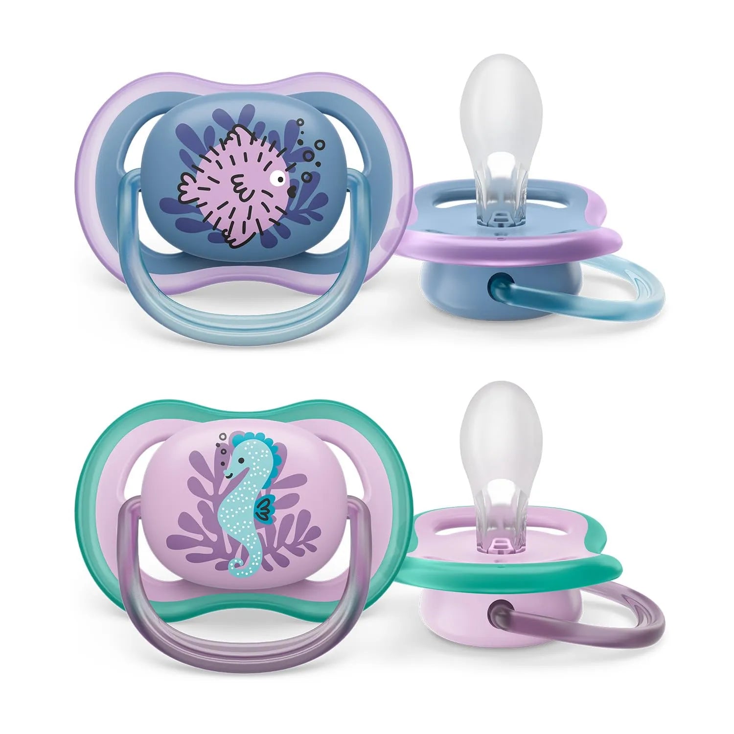 Philips Avent Ultra Pacifier Girl - Pack of 2 (6-18 Months)