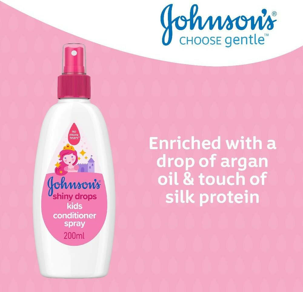 Johnson's Shiny Drops Kids Conditioner Spray, 200 ml