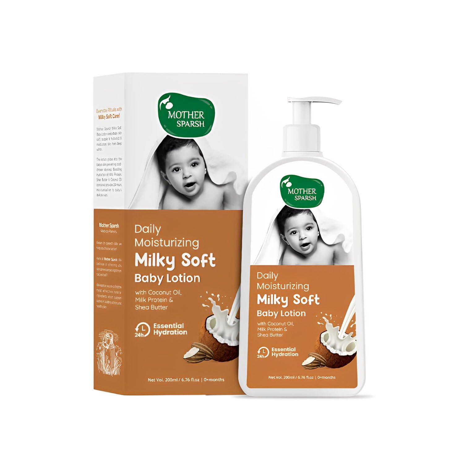 Mother Sparsh Daily Moisturizing Milky Soft Baby Lotion (200ML)