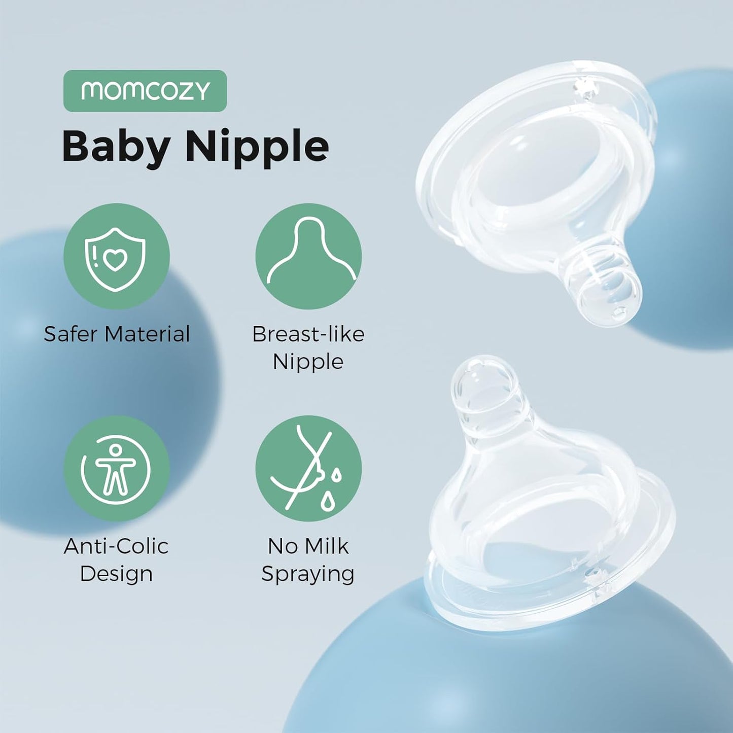 Momcozy Soft Baby Premium Natural Flow - Pack of 2