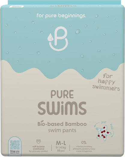 Pureborn Swims Bio Based Bamboo Swim Pants - Pack of 10