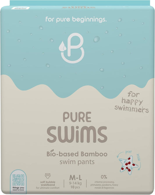 Pureborn Swims Bio Based Bamboo Swim Pants - Pack of 10