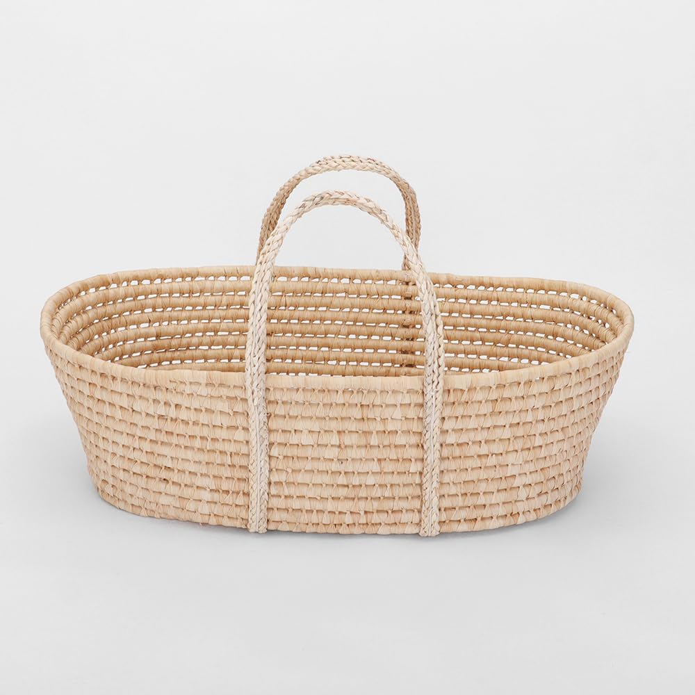 Teknum Moses Basket with Waffle Beddings and Mattress