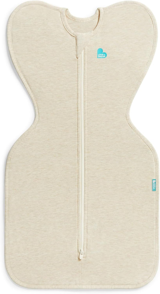 Love to Dream Swaddle Up 1.0T Stretch Cotton - Stage 1 (Oatmeal Marl)