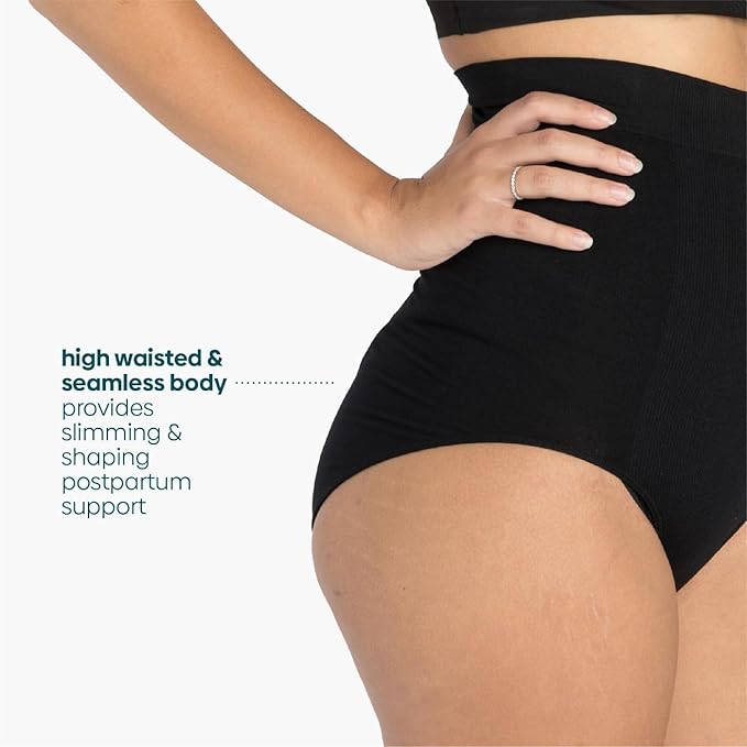 UpSpring C-Section Tummy Control Panties High Waist Postpartum Underwear for Womens,Black