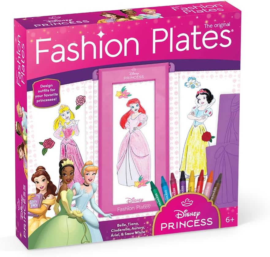 Fashion Plates Disney Princess Mix-and-Match Drawing Kit