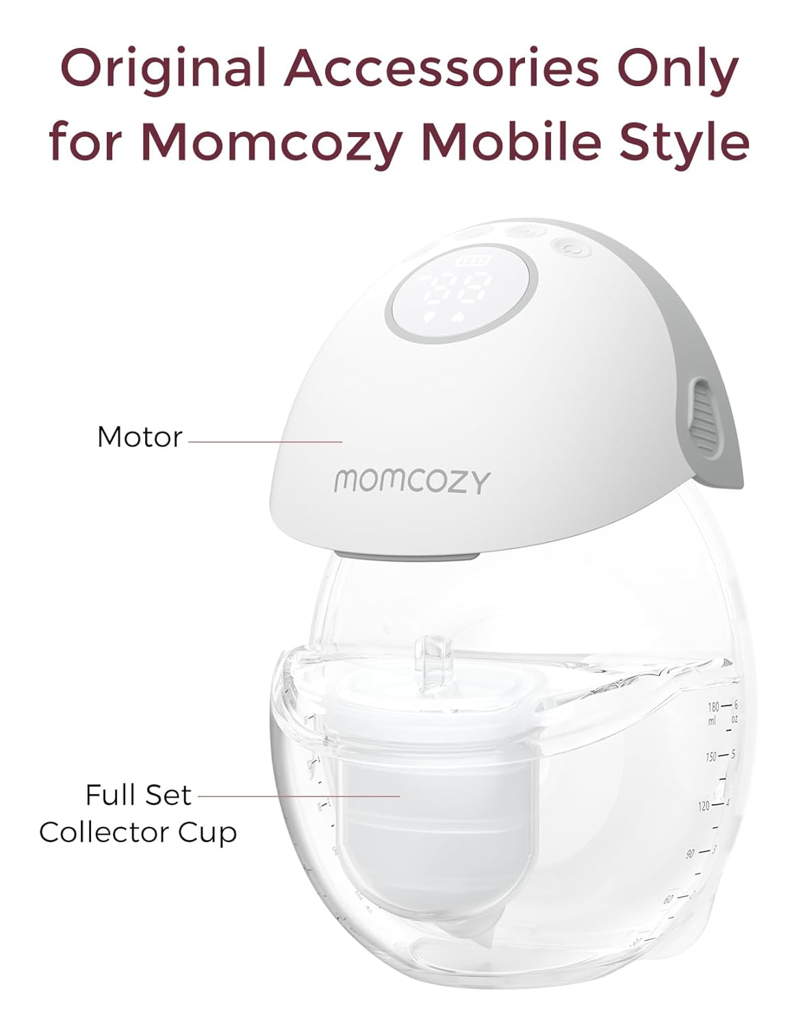 Momcozy Mobile Style M6 Breast Pump Accessories, Full Set, 24mm