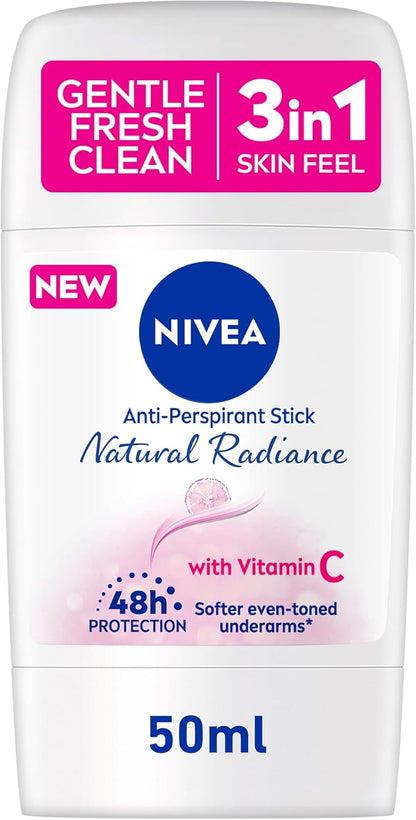 نيفيا مزيل عرق نسائي على هيئة عصا توهج طبيعي (50ml)