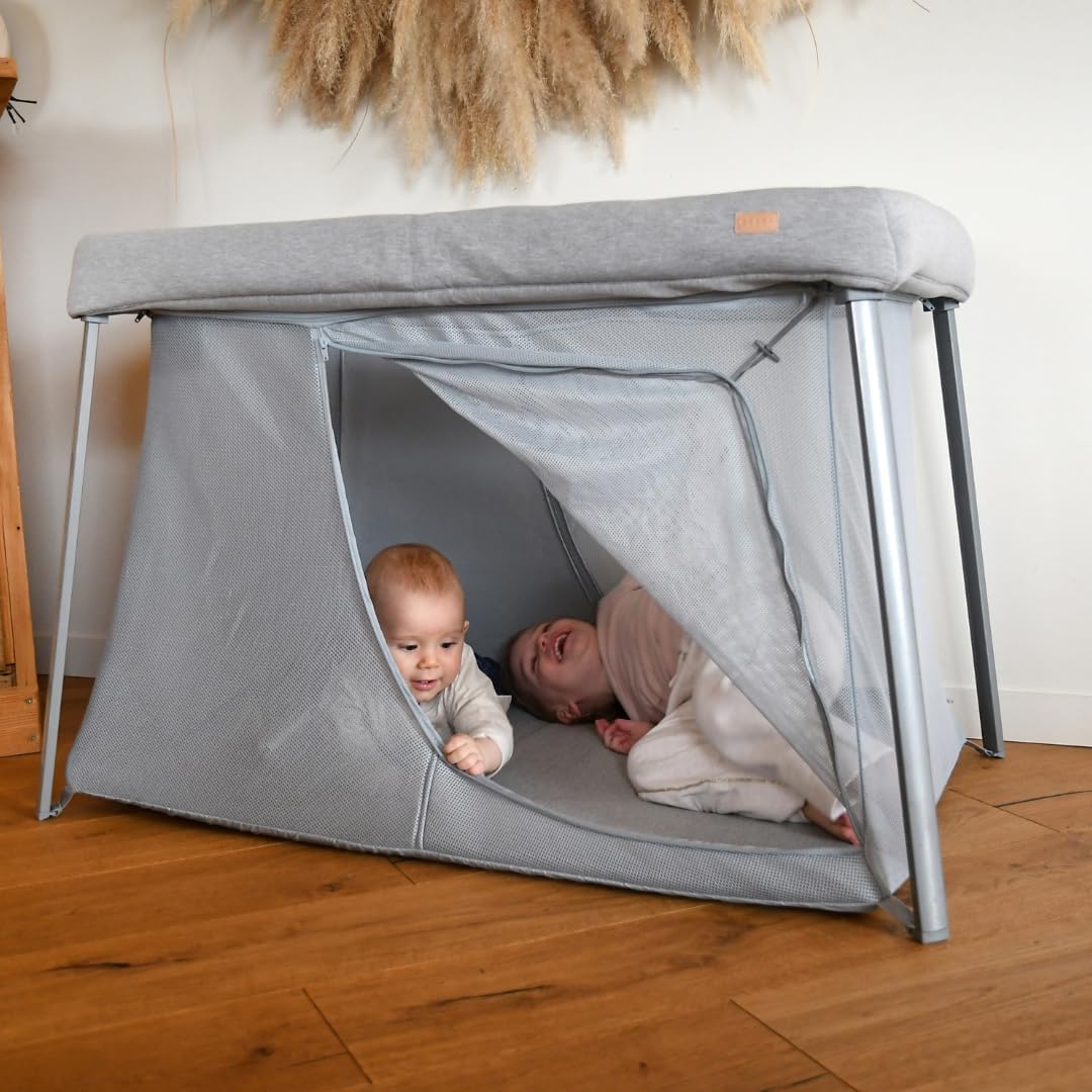 Beaba 4 In 1 Travel Cot Pebble (Grey)