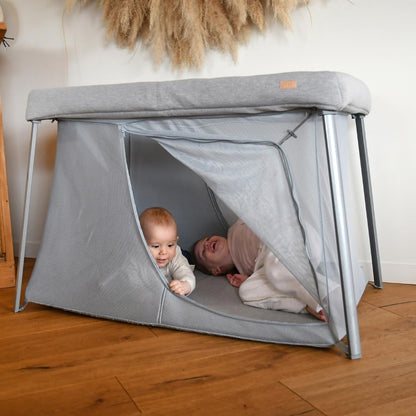 Beaba 4 In 1 Travel Cot Pebble (Grey)