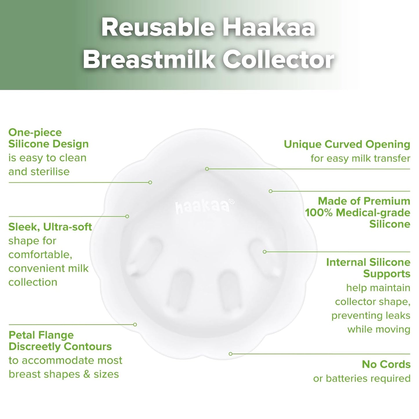 Haakaa Petal Soft Silicone Milk Collector