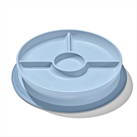 OXO Tot Stick & Stay Suction Divided Plate