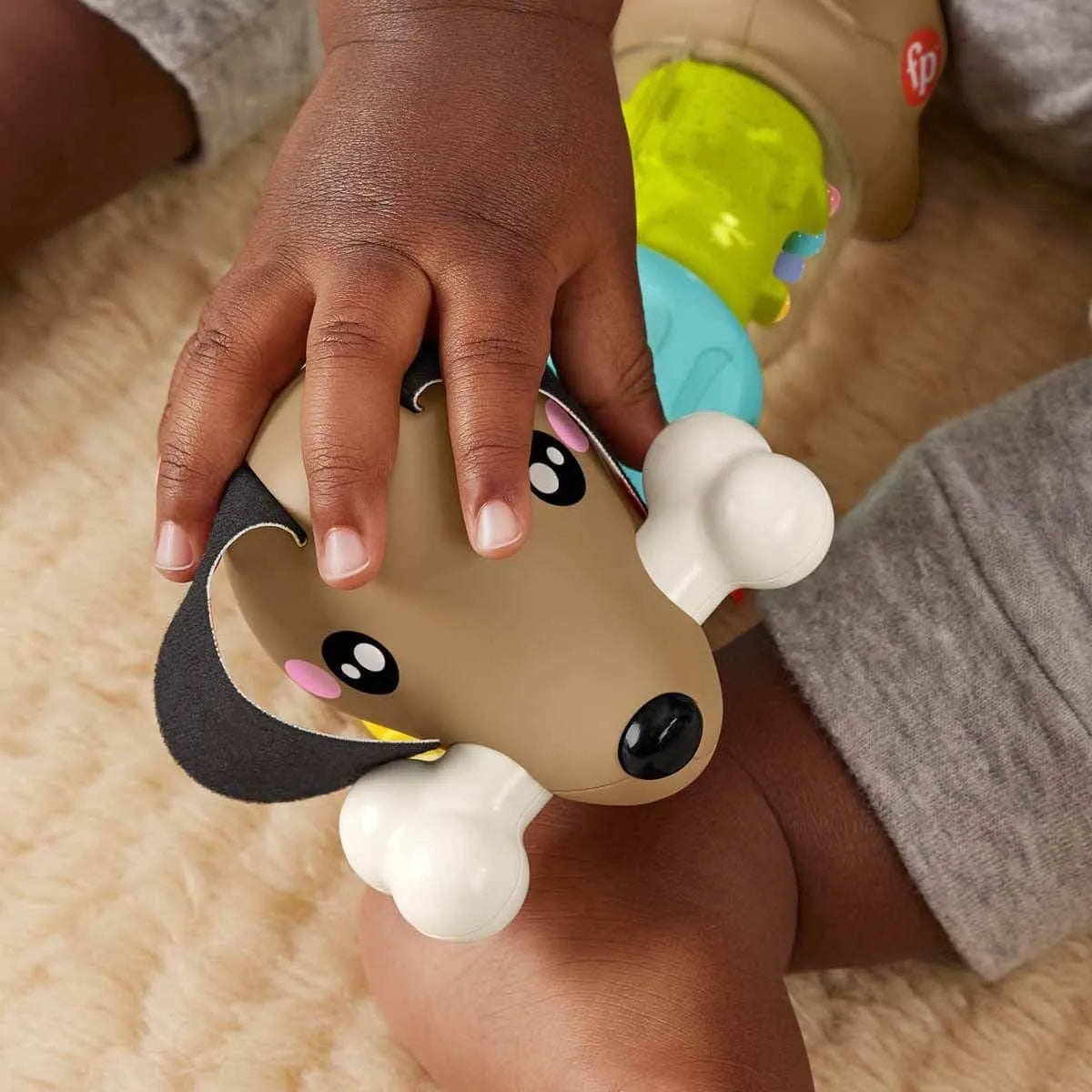 Fisher Price Fp Pets Click & Spin Activity Pup Fine Motor Sensory Toy For Babies