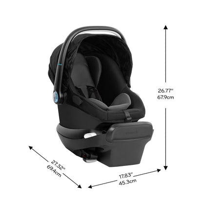 Evenflo Pivot Xpand Modular Travel System with LiteMax Infant Car Seat (Ayrshire Black)