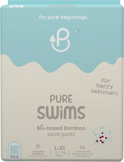 Pureborn Swims Bio Based Bamboo Swim Pants - Pack of 10