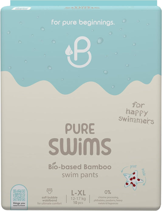 Pureborn Swims Bio Based Bamboo Swim Pants - Pack of 10