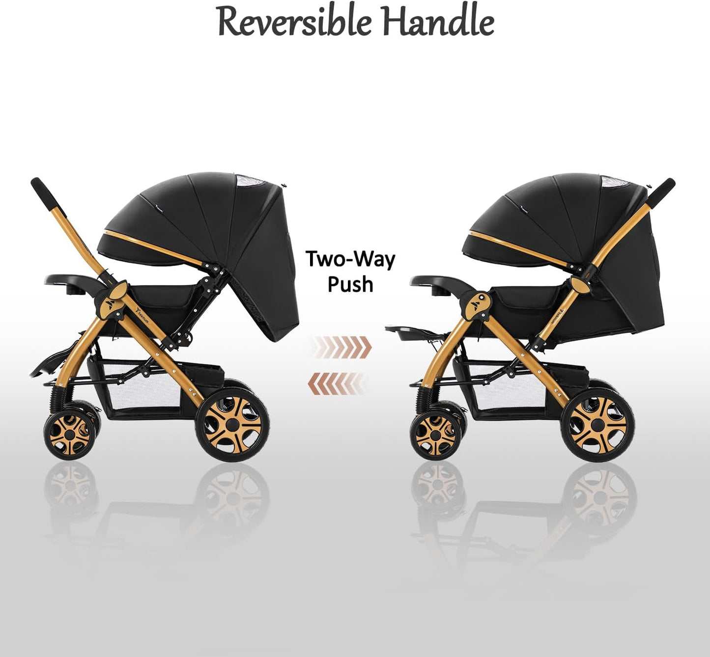 Teknum Reversible Trip 2 Stroller (Black)