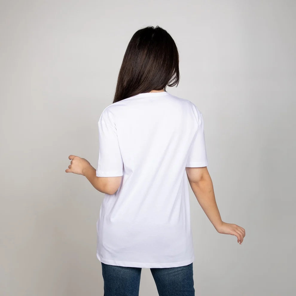 Become a Mom Meeza T-Shirt (White, Medium)