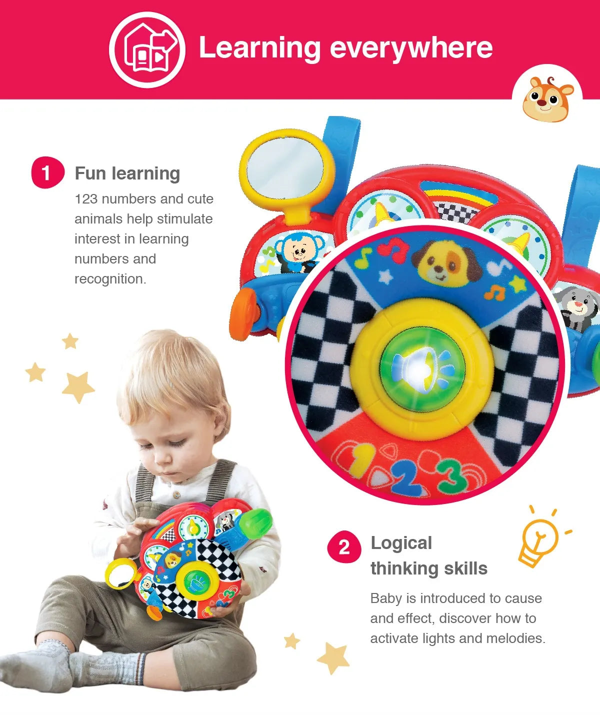 Winfun Baby Learning Steering Wheel