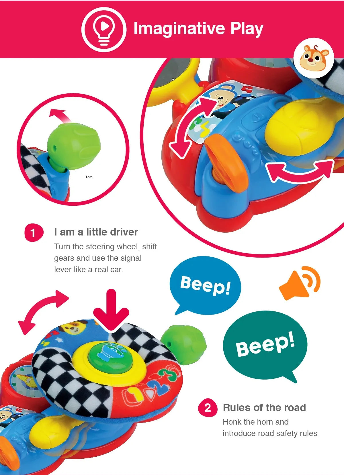 Winfun Baby Learning Steering Wheel