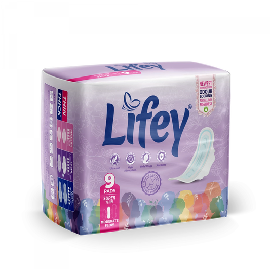 Lifey Night Super Thin Pads (9 Pads)