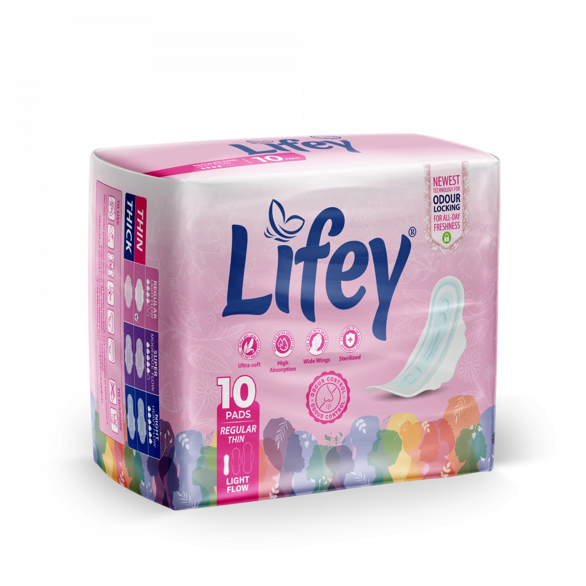Lifey Night Thin Regular Pads (10 Pads)