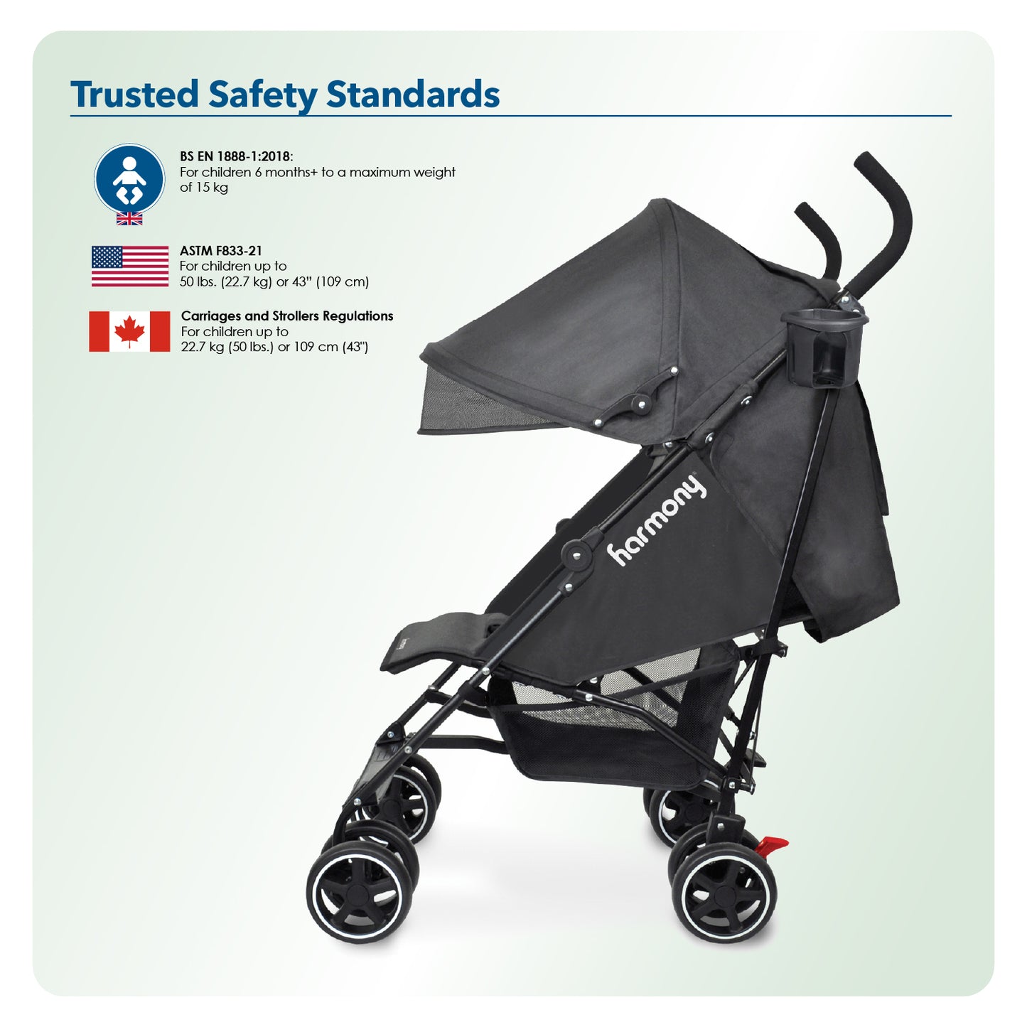Harmony Aspire Deluxe Umbrella Fold Stroller