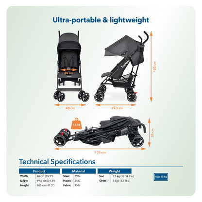 Harmony Aspire Deluxe Umbrella Fold Stroller