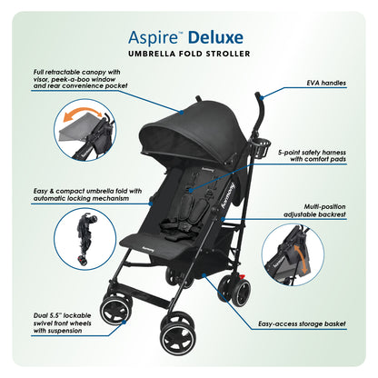 Harmony Aspire Deluxe Umbrella Fold Stroller