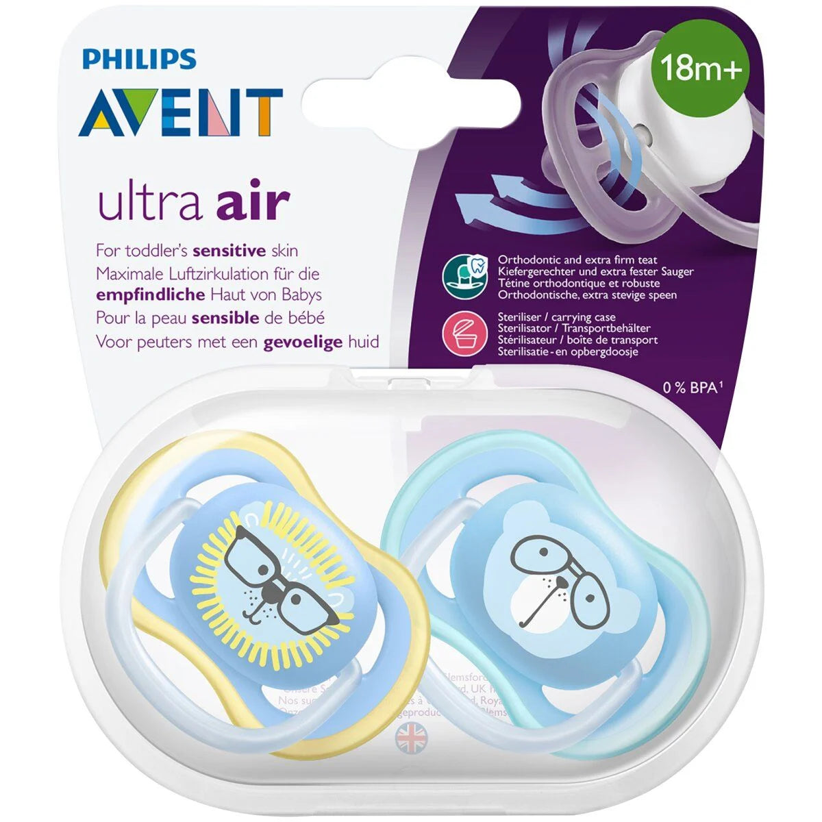 Philips Avent Soother 18m Twin Pack