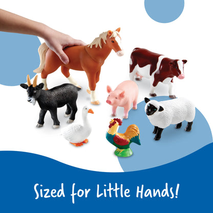 Learning Resources - Jumbo Farm Animals Realistic Figures for Kids