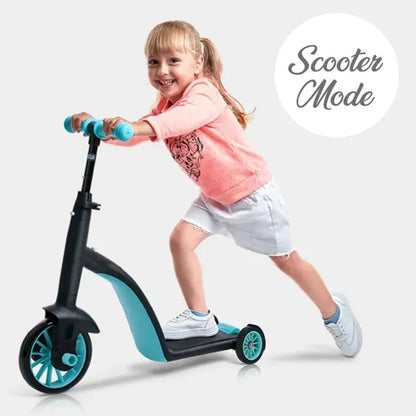 Little Story Kids Scooter / Balance Bike / Tri Cycle – Green