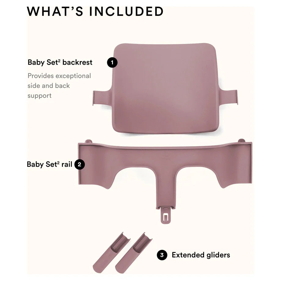 Stokke Tripp Trapp Baby Set, Serene Pink