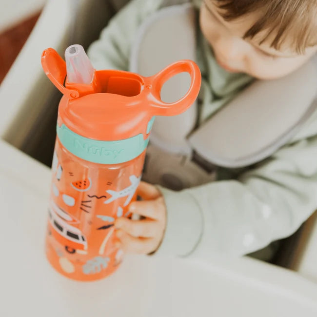 Nuby Super Quench Sports Bottles (Vacation) - Pack of 2