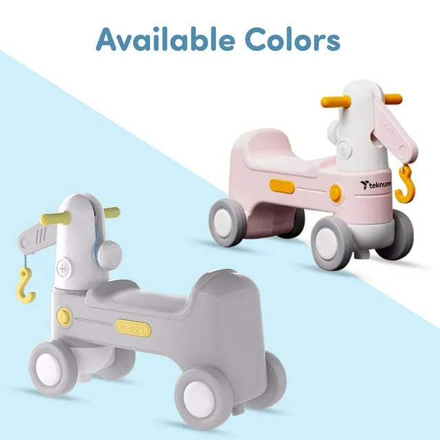 Teknum 2-in-1 Rock Ride On – Grey
