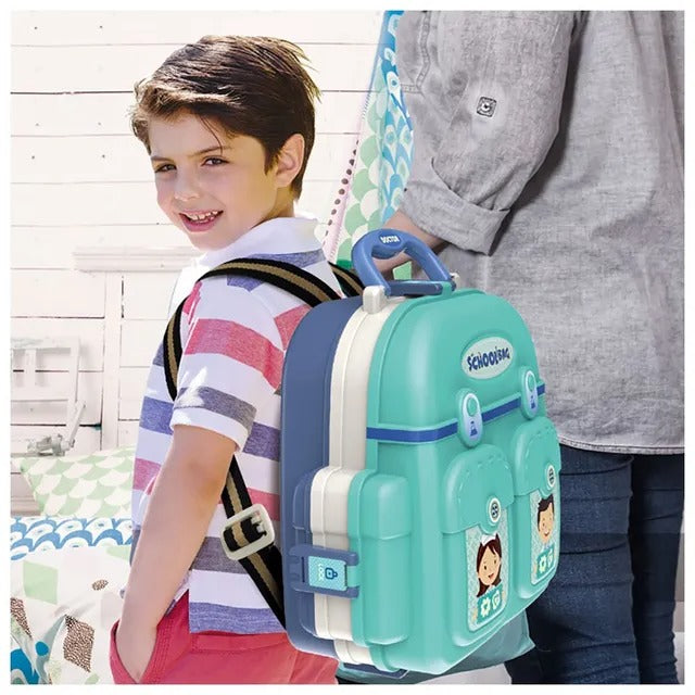 Little Story Role Play Clinic Toy Set School Bag – 23pcs, Blue