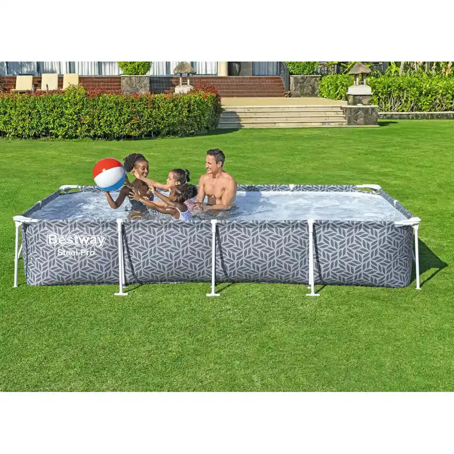 مجموعة مسبح Bestway Steel Pro ‏(12' x 6'7" x 26"/3.66m x 2.01m x 66cm)