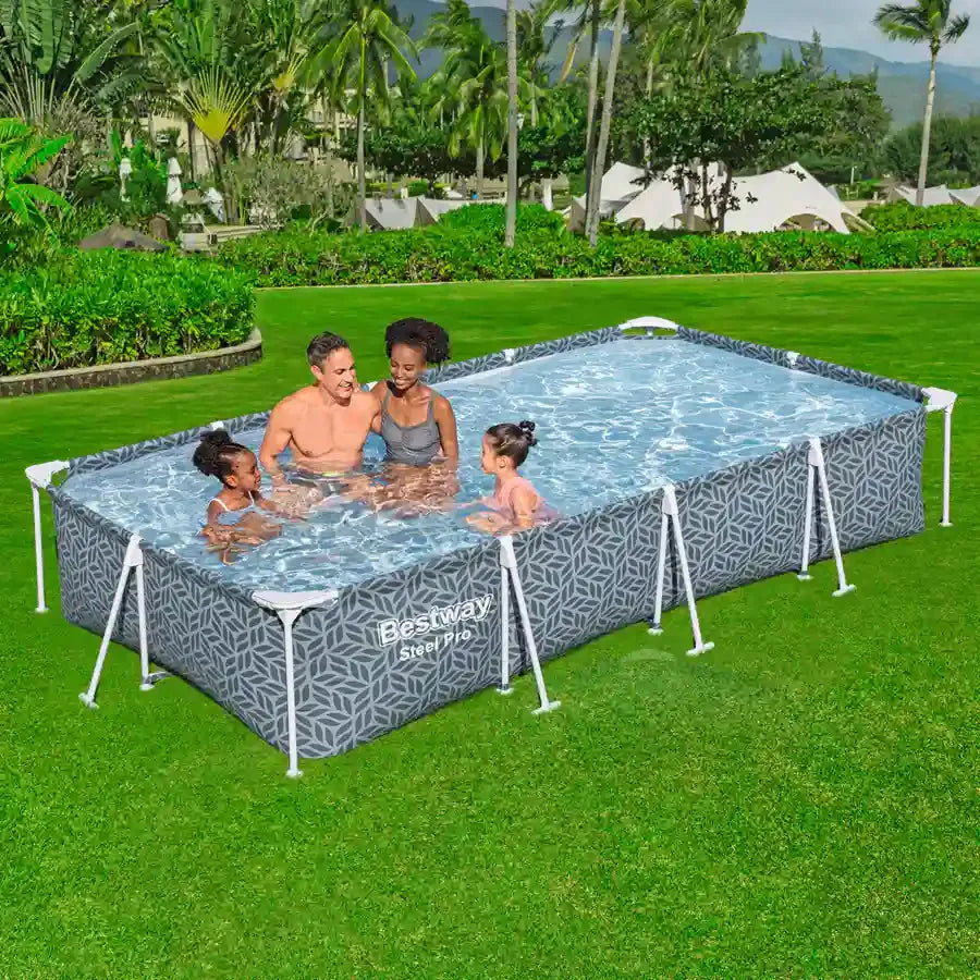 مجموعة مسبح Bestway Steel Pro ‏(12' x 6'7" x 26"/3.66m x 2.01m x 66cm)