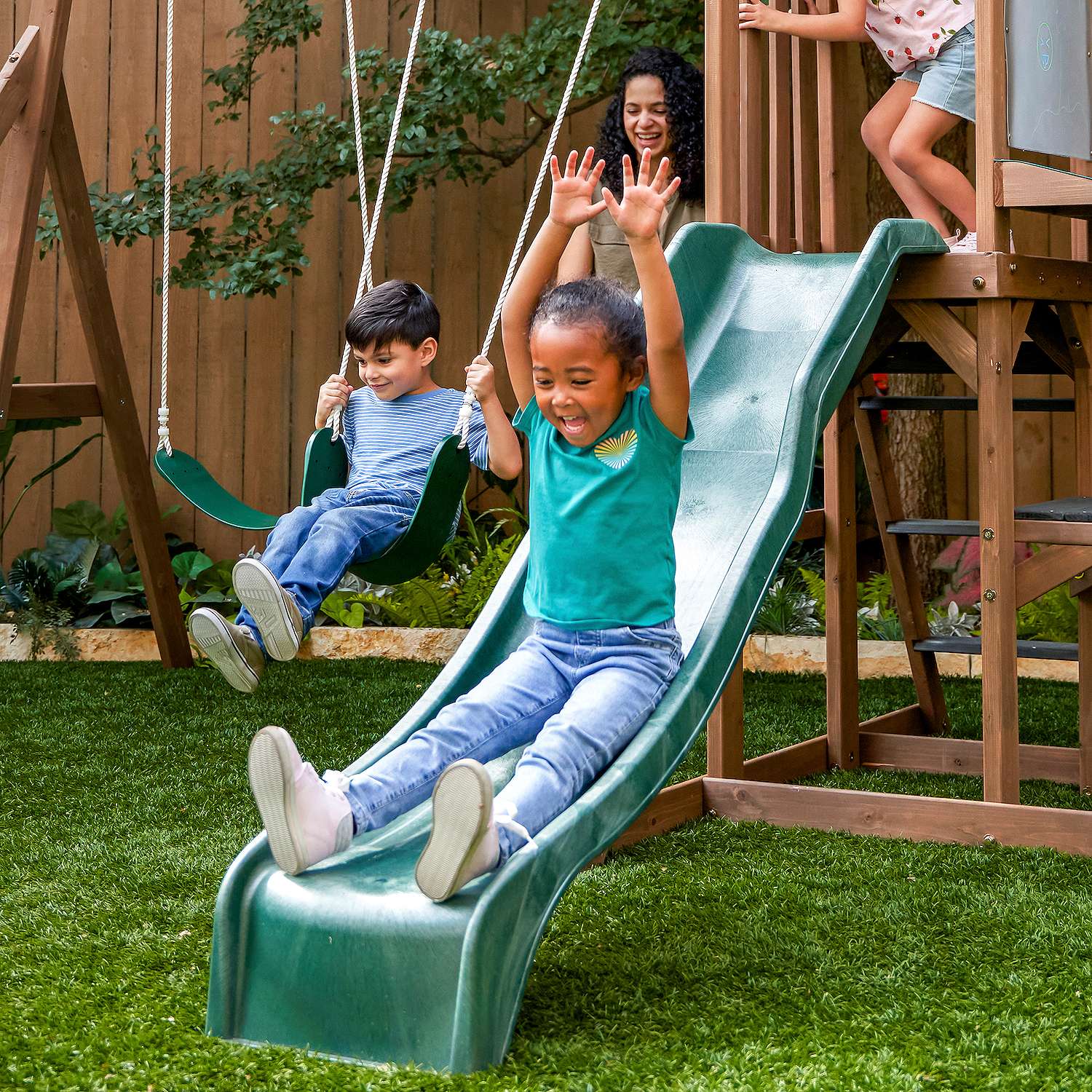 Kidkraft Wilderness Point Wooden Swingset