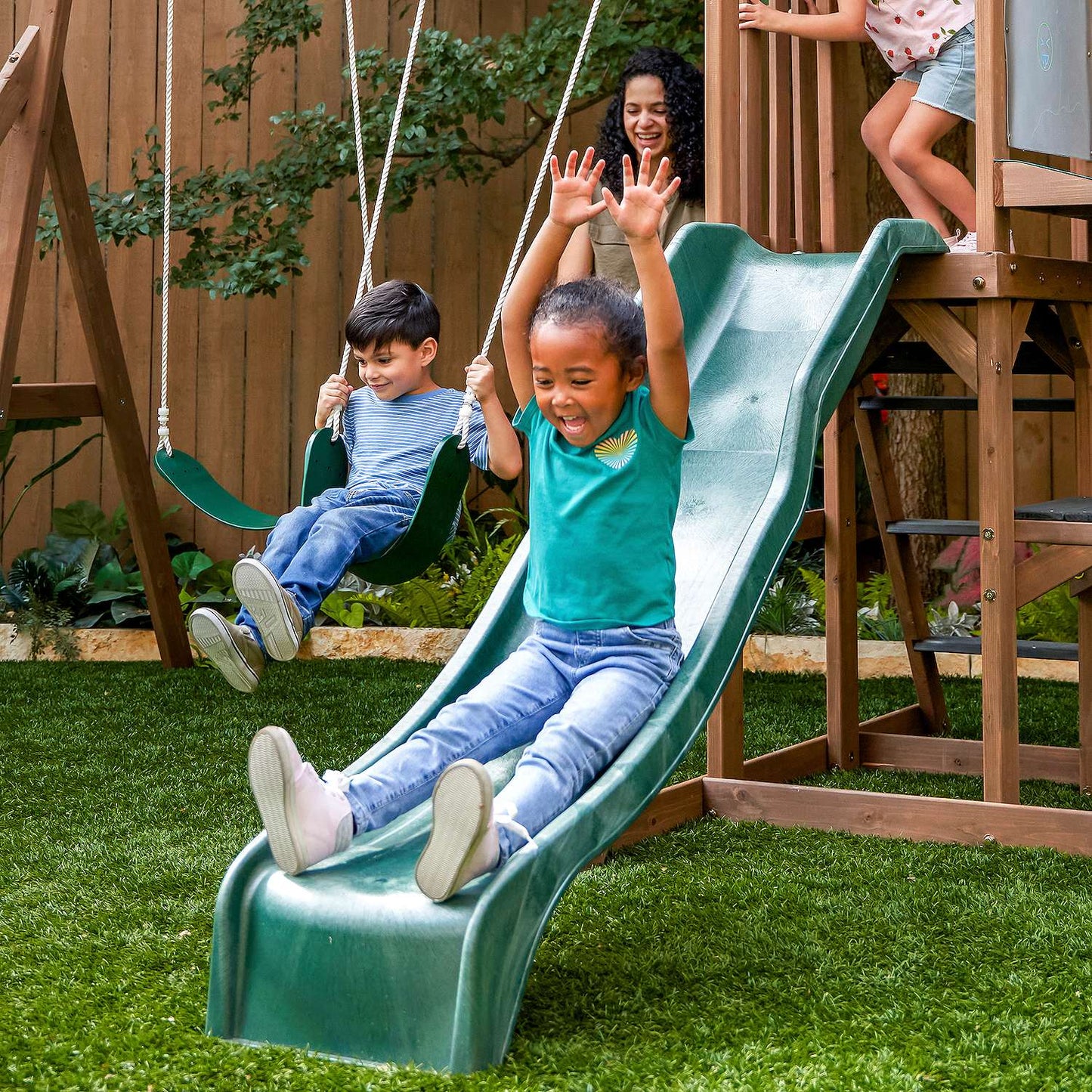 Kidkraft Wilderness Point Wooden Swingset