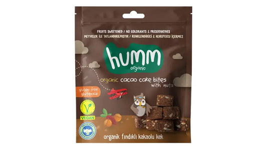 Humm Organic Gluten Free Cake Bites With Cacao And Nut (30g)
