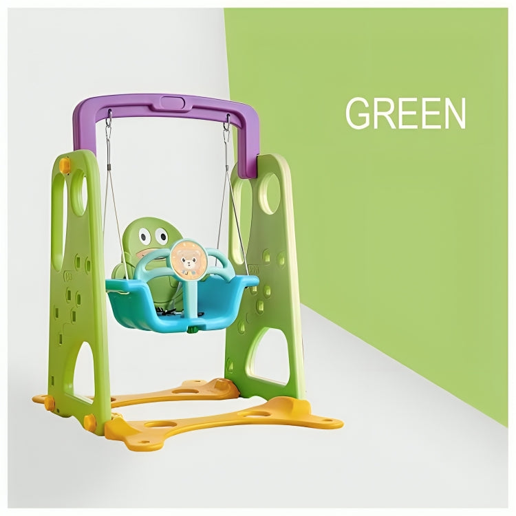 Little Angel Kids Slide And Swing 3 In 1 Activity Playset (160 x 115 x 160 cm, Green).