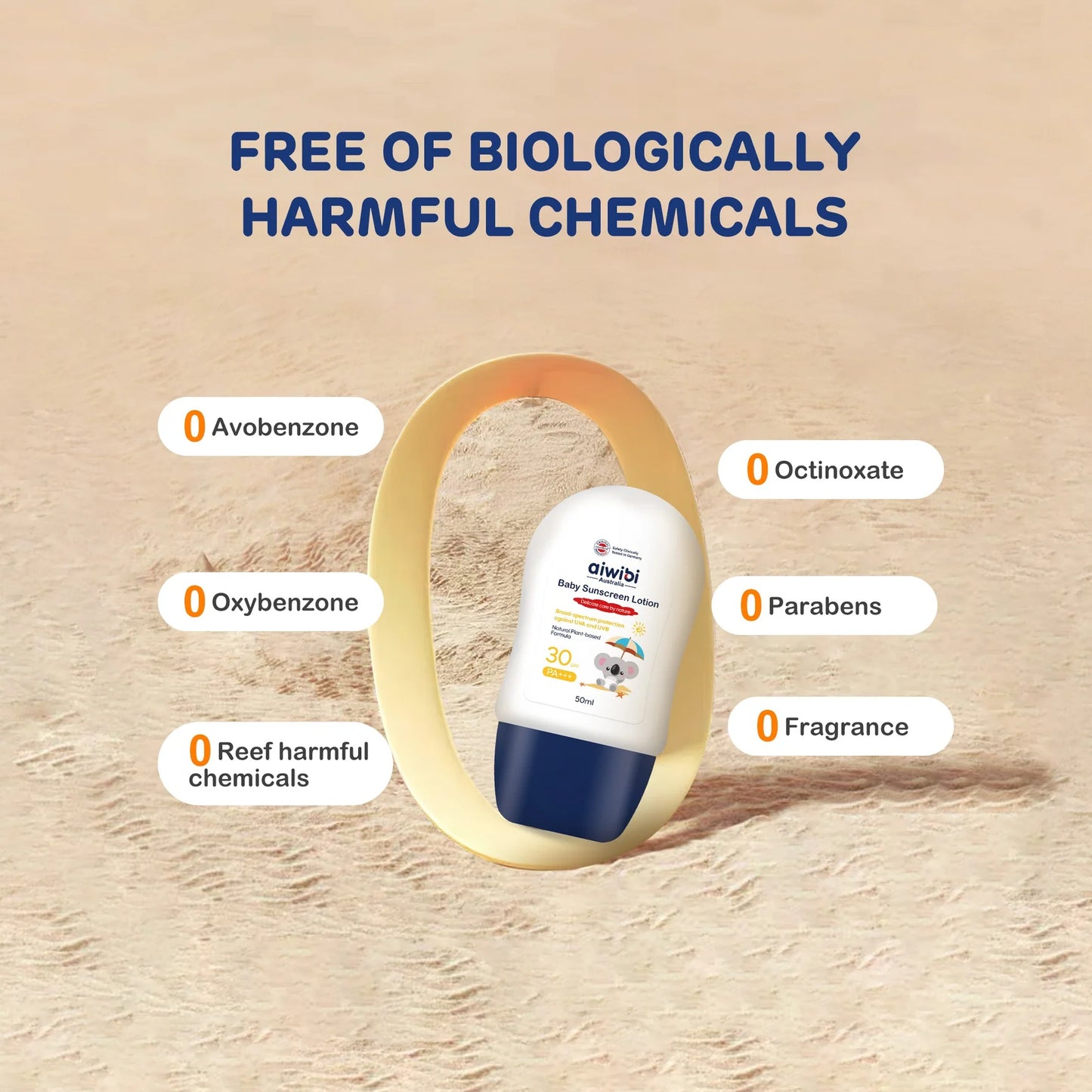 لوشن واقٍ من الشمس لمنتجات عناية الأطفال من Aiwibi (50ml)