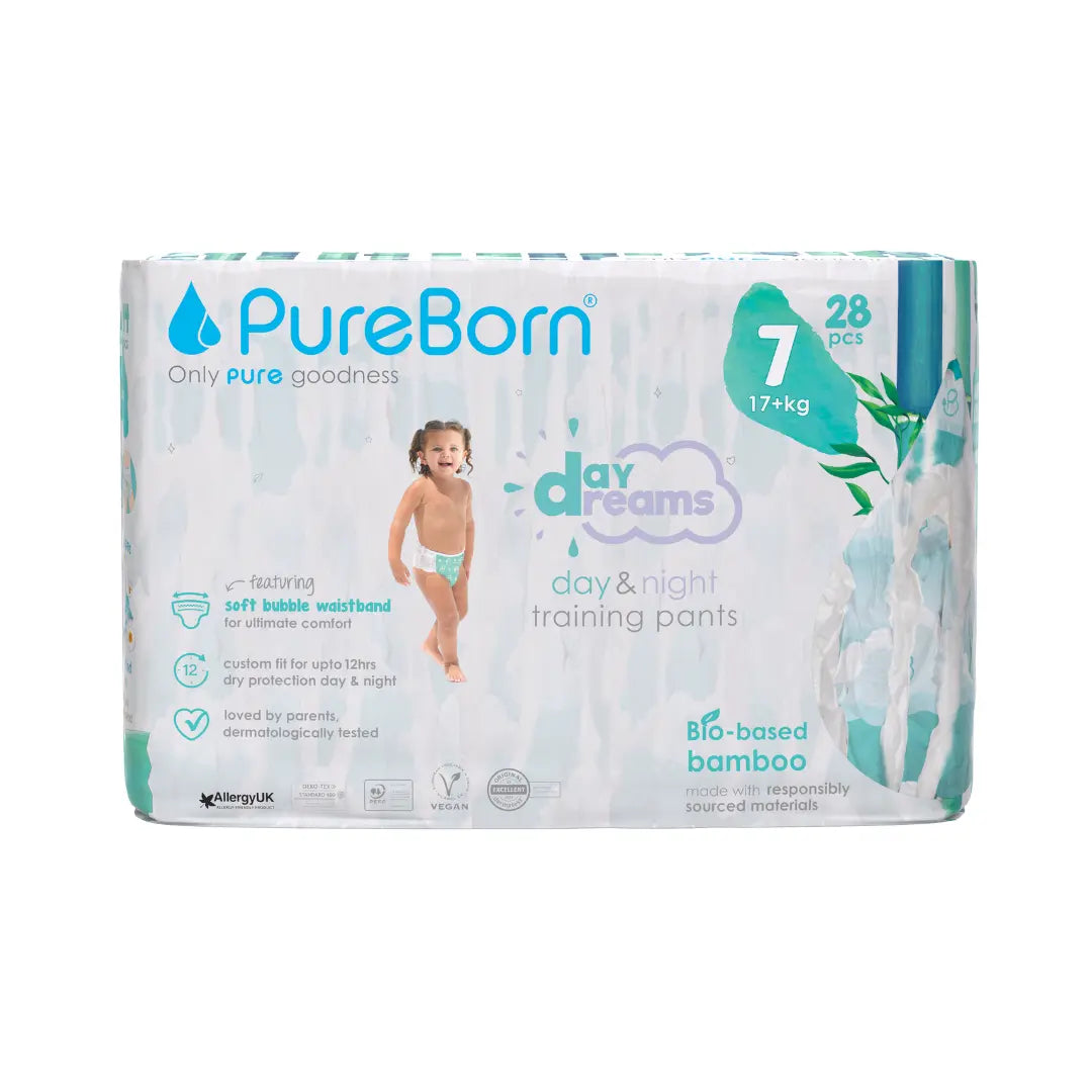 حفاضات رقم 7 هجيز بانتس من PureBorn - عبوة فردية 28 قطعة