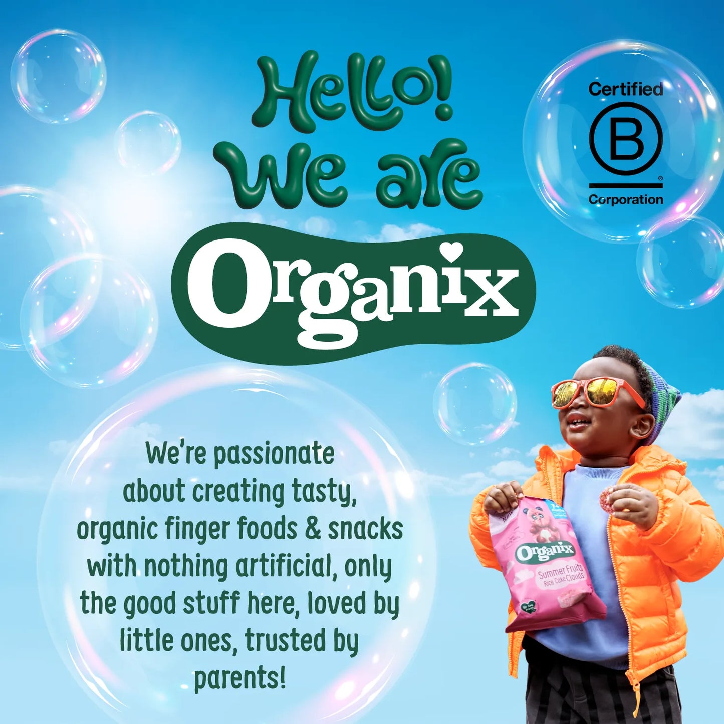 Organix Apple Rice Cake Clouds (40g)
