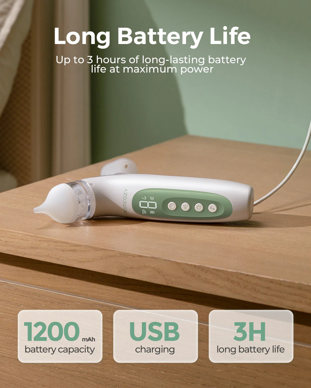 Momcozy BreezyClear™ 2-in-1 Spray & Suction Electric Nasal Aspirator