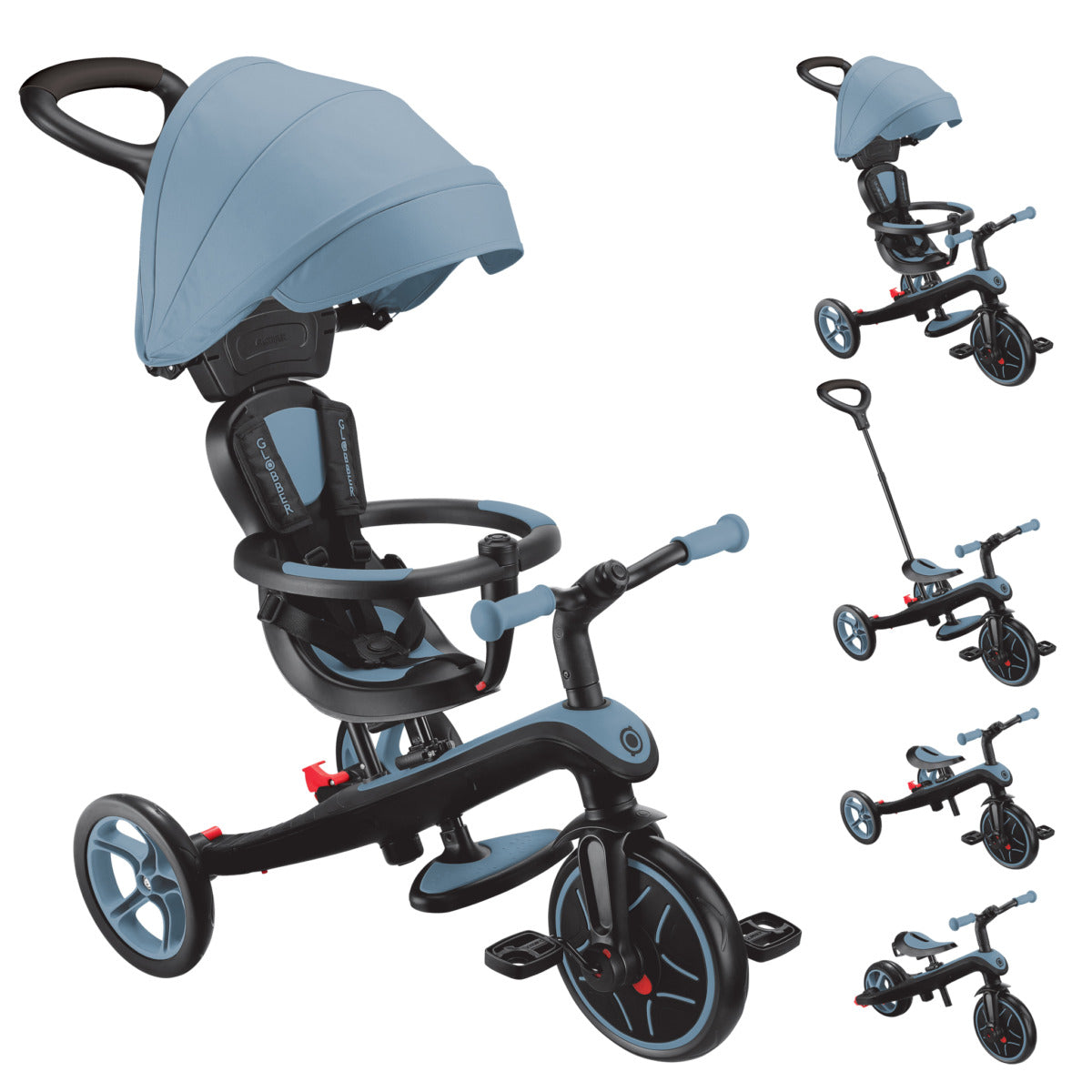 Globber - Explorer Trike 4-In-1 - Ash Blue
