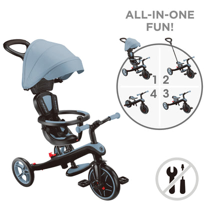 Globber - Explorer Trike 4-In-1 - Ash Blue