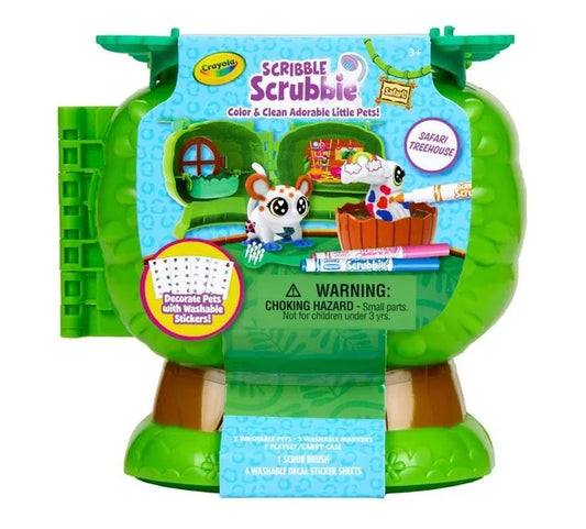 Crayola Scribble Scrubbie Pets Coloring Kit – Safari Treehouse